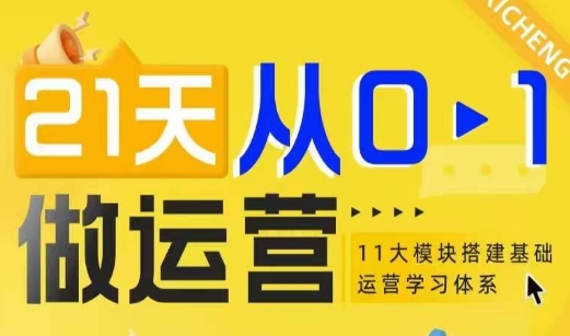 21天从0-1做运营，11大维度搭建基础运营学习体系聚合资源站-专注分享软件资料 全网资源  软件工具脚本 网络创业落地实操课程 – 全网首发_高质量项目输出聚合资源站