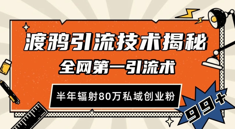 渡鸦引流技术，全网第一引流术，半年辐射80万私域创业粉 【揭秘】聚合资源站-专注分享软件资料 全网资源  软件工具脚本 网络创业落地实操课程 – 全网首发_高质量项目输出聚合资源站